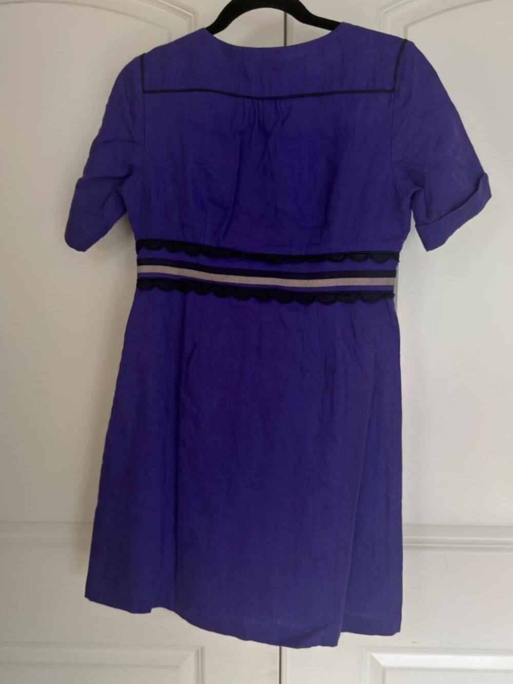Linen Blend Scalloped